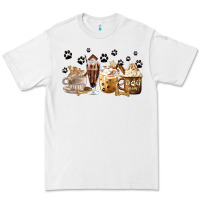 White Dog Mom Coffee Lover Coffee Cups Premium Tee - MaliasSmallBusiness