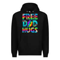 Black Pride LGBTQ Free Dad Hugs Premium Hoodie - BundleAndBundleShop