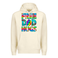Sandshell Pride LGBTQ Free Dad Hugs Premium Hoodie - BundleAndBundleShop