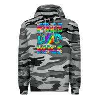 Slate Camo Pride LGBTQ Free Dad Hugs Premium Hoodie - BundleAndBundleShop