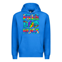 True Royal Pride LGBTQ Free Dad Hugs Premium Hoodie - BundleAndBundleShop