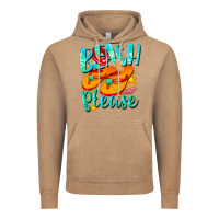 Vintage Coffee Beach please Vintage Hoodie - NancyCooperArtShop