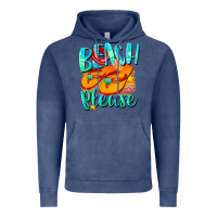 Vintage Denim Beach please Vintage Hoodie - NancyCooperArtShop