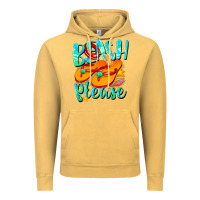 Vintage Mustard Beach please Vintage Hoodie - NancyCooperArtShop