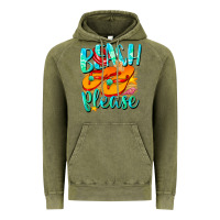 Vintage Olive Beach please Vintage Hoodie - NancyCooperArtShop
