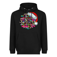 Black serape and leopard christmas Heavyweight Hoodie - CowhideDigitalArt