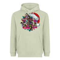 Matcha serape and leopard christmas Heavyweight Hoodie - CowhideDigitalArt