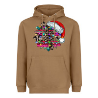 Toasted Coconut serape and leopard christmas Heavyweight Hoodie - CowhideDigitalArt