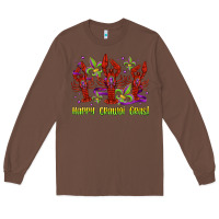 Chestnut happy crawdi gras mardi gras carnival Long Sleeve Tee - Jasminsmagicworld