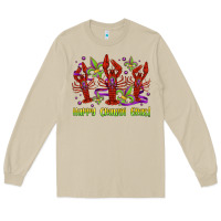 Mushroom happy crawdi gras mardi gras carnival Long Sleeve Tee - Jasminsmagicworld