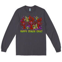 Smoke happy crawdi gras mardi gras carnival Long Sleeve Tee - Jasminsmagicworld