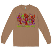 Toasted Coconut happy crawdi gras mardi gras carnival Long Sleeve Tee - Jasminsmagicworld