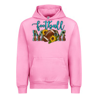 Fuchsia Pink western leopard camouflage sunflowers  glitter mom football Urban Hoodie - Artiststas
