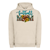 Pigment French Oak western leopard camouflage sunflowers  glitter mom football Urban Hoodie - Artiststas