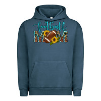 Pigment Midnight Navy western leopard camouflage sunflowers  glitter mom football Urban Hoodie - Artiststas