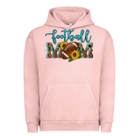 Pigment Salmon western leopard camouflage sunflowers  glitter mom football Urban Hoodie - Artiststas