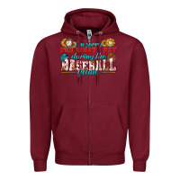 Burgundy i'm sorry for what i say during the baseball game Zipper Hoodie - BundleAndBundleShop