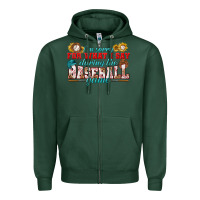 Sports Green i'm sorry for what i say during the baseball game Zipper Hoodie - BundleAndBundleShop