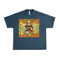 Fall School Bus Urban Heavy Tee | Teevron