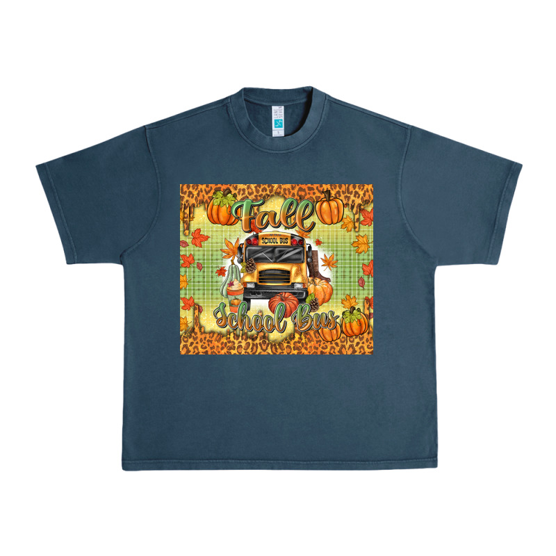 Fall School Bus Urban Heavy Tee by texasbilliewilder | Teevron