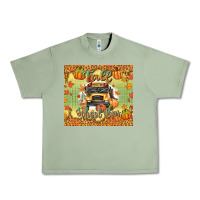 Oil Green fall school bus Urban Heavy Tee - texasbilliewilder