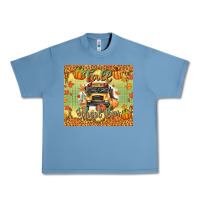 Pebble Blue fall school bus Urban Heavy Tee - texasbilliewilder