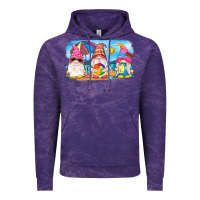 Cloud Purple summer gnomes Vintage Hoodie - NancyCooperArtShop