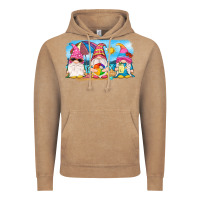 Vintage Coffee summer gnomes Vintage Hoodie - NancyCooperArtShop