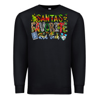 Black Santa's Favorite Rad Tech Premium Sweatshirt - CowhideDigitalArt
