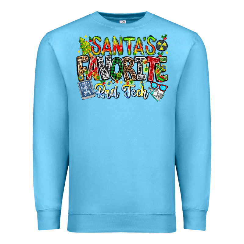 Santa's Favorite Rad Tech Premium Sweatshirt by CowhideDigitalArt | Teevron