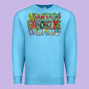 Santa's Favorite Rad Tech Premium Sweatshirt Designed By Cowhidedigitalart