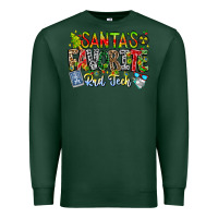 Sports Green Santa's Favorite Rad Tech Premium Sweatshirt - CowhideDigitalArt