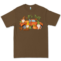 Cacao It's Fall Y'all Gnome Premium Tee - MaliasSmallBusiness