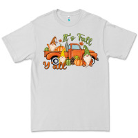 Dove Grey It's Fall Y'all Gnome Premium Tee - MaliasSmallBusiness