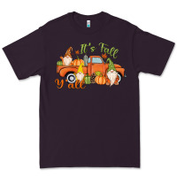 Plum It's Fall Y'all Gnome Premium Tee - MaliasSmallBusiness