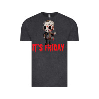 Vintage Black Funny Friday 13th Funny Halloween Horror Vintage Tee - lanVoArt