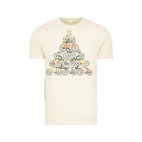 Vintage Arctic bicycle christmas tree funny biker bicyclist xmas for family long slee Vintage Tee - lanVoArt