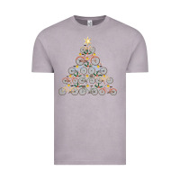 Vintage Zinc bicycle christmas tree funny biker bicyclist xmas for family long slee Vintage Tee - lanVoArt