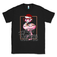 Black Merryy Flocking Christmas Flamingo Classic Tee - Bettercallsaul