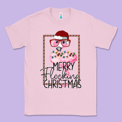 Merryy Flocking Christmas Flamingo Classic Tee Designed By Bettercallsaul