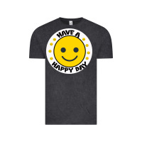 Vintage Black Have A Happy Day Vintage Tee - Bettercallsaul