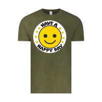 Vintage Olive Have A Happy Day Vintage Tee - Bettercallsaul