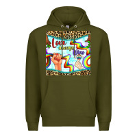 Army Green Pride lgbtq love always wins peace gender symbol Premium Hoodie - BundleAndBundleShop