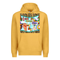 Mustard Pride lgbtq love always wins peace gender symbol Premium Hoodie - BundleAndBundleShop