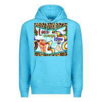 Ocean Blue Pride lgbtq love always wins peace gender symbol Premium Hoodie - BundleAndBundleShop