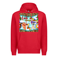 Red Pride lgbtq love always wins peace gender symbol Premium Hoodie - BundleAndBundleShop