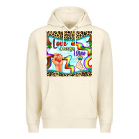 Sandshell Pride lgbtq love always wins peace gender symbol Premium Hoodie - BundleAndBundleShop
