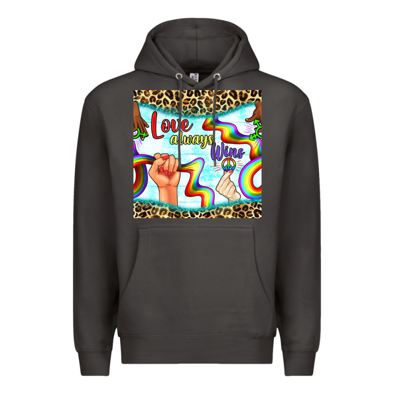 Pride Lgbtq Love Always Wins Peace Gender Symbol Premium Hoodie by BundleAndBundleShop | Teevron