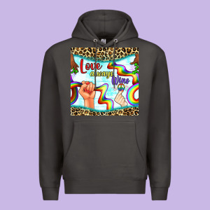 Pride Lgbtq Love Always Wins Peace Gender Symbol Premium Hoodie Designed By Bundleandbundleshop