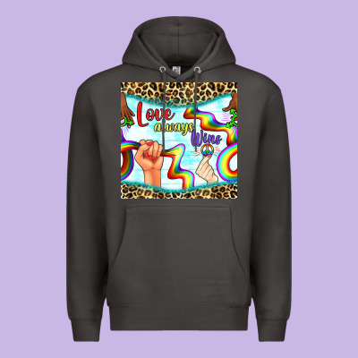 Pride Lgbtq Love Always Wins Peace Gender Symbol Premium Hoodie Designed By Bundleandbundleshop